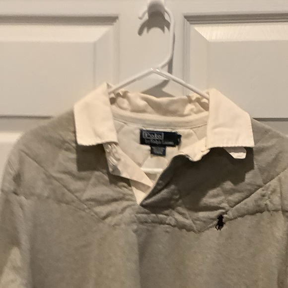 Ralph Lauren Cream‎ Polo Shirt, long sleeve, medium - Picture 3 of 11